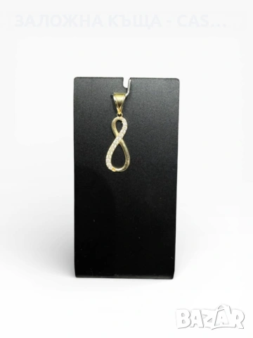 Златна висулка безкрайност 14K – 0.9 гр. | GOLD | ZLATO, снимка 5 - Колиета, медальони, синджири - 53719209