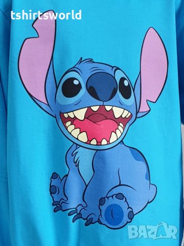 Нова детска блуза с дълъг ръкав и дигитален печат Стич (Stitch), снимка 2 - Детски Блузи и туники - 40571488