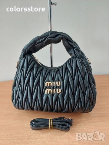 Черна чанта MiuMiu/SG67x, снимка 2 - Чанти - 51703850