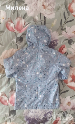 Детско водоустойчиво яке за момиче 5-6 год., снимка 2 - Детски якета и елеци - 51653455