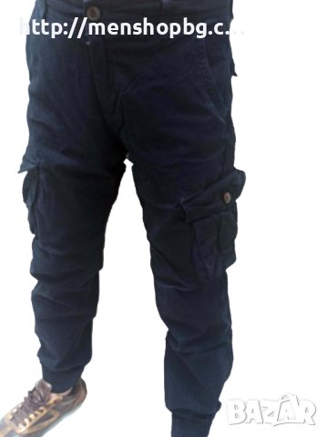 Мъжки карго панталон - тъмно син, снимка 2 - Панталони - 42013366