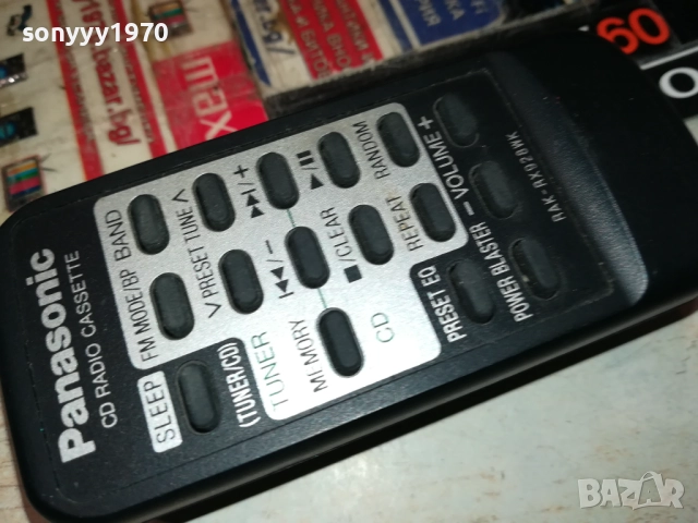 PANASONIC CD RADIO CASSETTE REMOTE CONTROL 0509251104, снимка 11 - Радиокасетофони, транзистори - 51613220