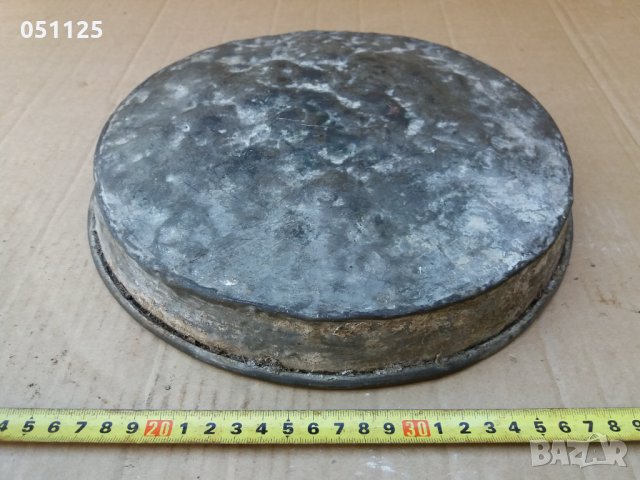 бакърена, медна кована възрожденска тавичка - Медвен , снимка 9 - Антикварни и старинни предмети - 36004839