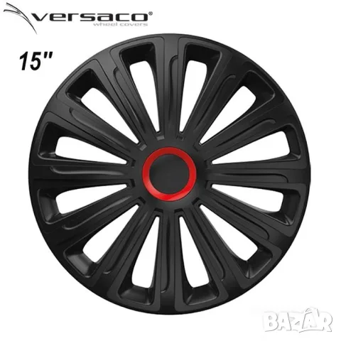 Тасове Versaco Trend RR черни за 15'' джанти, комплект от 4 броя, снимка 3 - Аксесоари и консумативи - 55861673