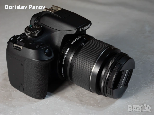 Фотоапарат Canon EOS 200D + китов обектив 18-55mm – втора употреба, снимка 4 - Фотоапарати - 53013447