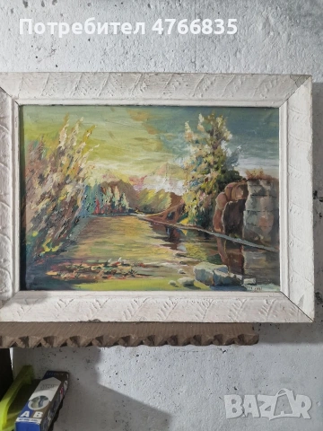 Стара картина на платно 