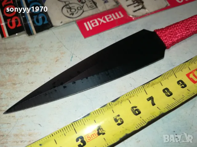 КАМА-НОЖ С ЧЕРВЕНА ОПЛЕТКА 1303250716, снимка 4 - Ножове - 49473586