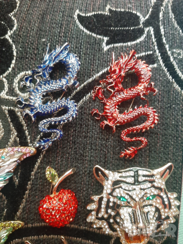 Стилни дамски брошки,нови, снимка 5 - Колиета, медальони, синджири - 36207163