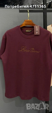 Loro Piana мъжки тениски налични Бордо и бежов от S до 3XL, снимка 2 - Тениски - 53849102