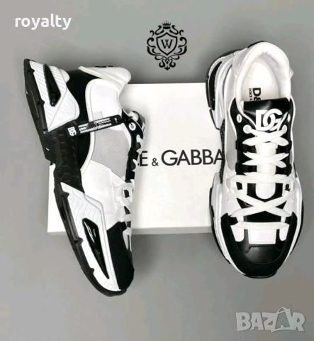 Dolce & Gabbana Дамски Маратонки Черно и Бяло 