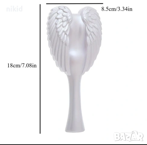 Четка за разресване и разплитане на коса Tangle Angel Ангелскки крила, снимка 5 - Аксесоари за коса - 43045774