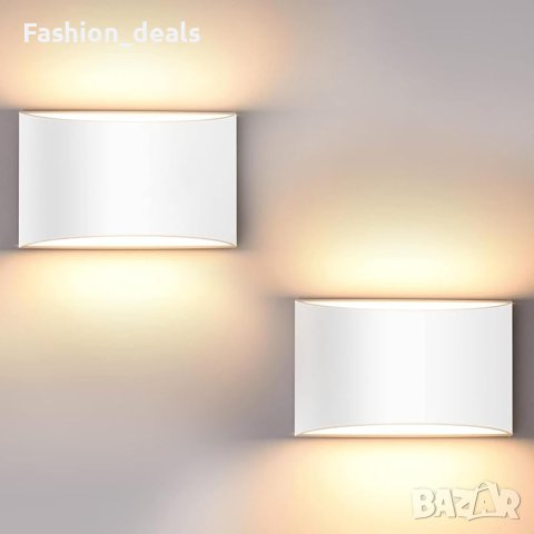 Нови 2 броя LED светлина лампа за стена 12W 3000K Топло бяла Дом Дневна Коридор , снимка 2 - Лед осветление - 41756116