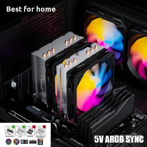 upHere ARGB високоефективен въздушен охладител на процесора, снимка 4 - Други - 49231429