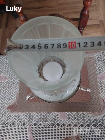 Продавам красива и масивна(тежка),старинна,настолна(нощна),лампа., снимка 7 - Антикварни и старинни предмети - 41794365