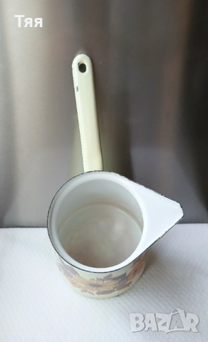 Голямо емайлирано джезве , снимка 5 - Други - 52730791