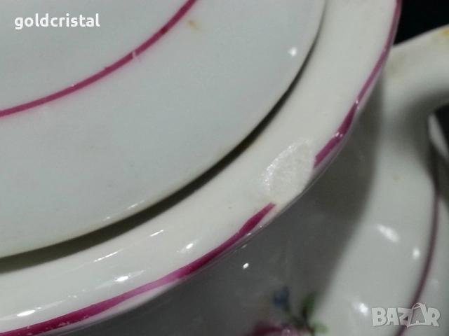 Стар български порцелан чайник заханица латиера , снимка 8 - Антикварни и старинни предмети - 51887719