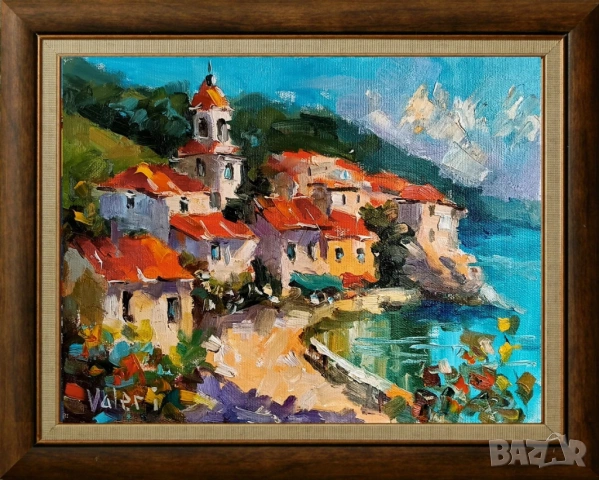 "Морски пейзаж" - маслена картина, продавана от автора (380)