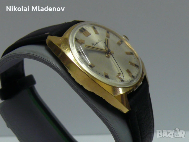 Съветски РАКЕТА Позлатен Мъжки ръчен часовник, работещ, снимка 3 - Мъжки - 51947231