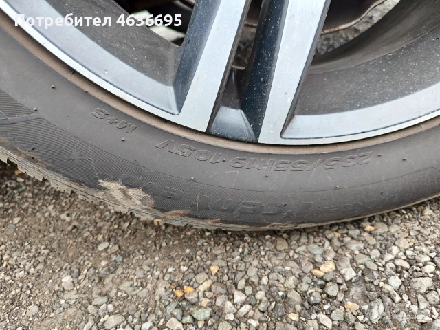 4бр. зимни гуми Hankook 105V  235/55/19, снимка 2 - Гуми и джанти - 52226759