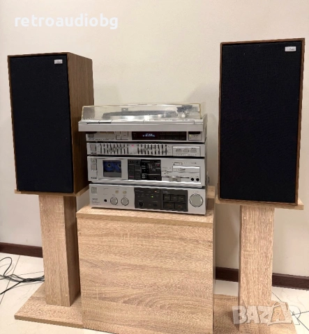 🔈Винтидж аудио сет AKAI - усилвател, дек, тунер, еквалайзер, грамофон и колони🔈