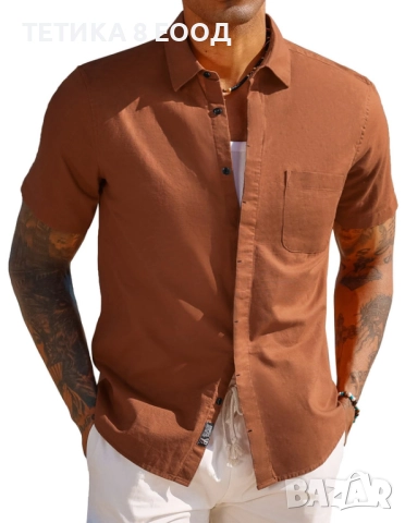 Комплект мъжки ленени ризи PJ PAUL JONES – 3 броя, снимка 4 - Ризи - 52847687