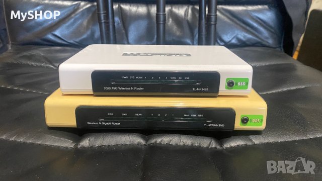 Продава се рутер TP-LINK MR3420 + допълнителни 3бр. антени 5db, снимка 1 - Рутери - 40265876