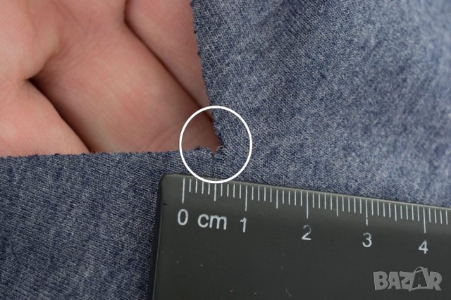 Дамска блуза с памук в тъмносин меланж Numinou - S/L/M, снимка 7 - Блузи с дълъг ръкав и пуловери - 42536586