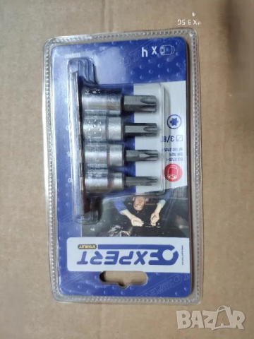 KINGFISHER 3/8 6броя вложки-Накрайници torx TAMPER PROOF. EXPERT BY FACOM 3/8 4броя вложки torx  , снимка 4 - Други инструменти - 52927487