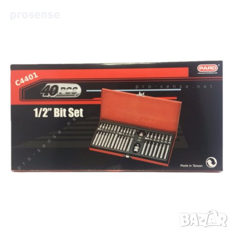 Комплект накрайници на 1/2 40 части битове PARD C4401, снимка 3 - Аксесоари и консумативи - 42559068