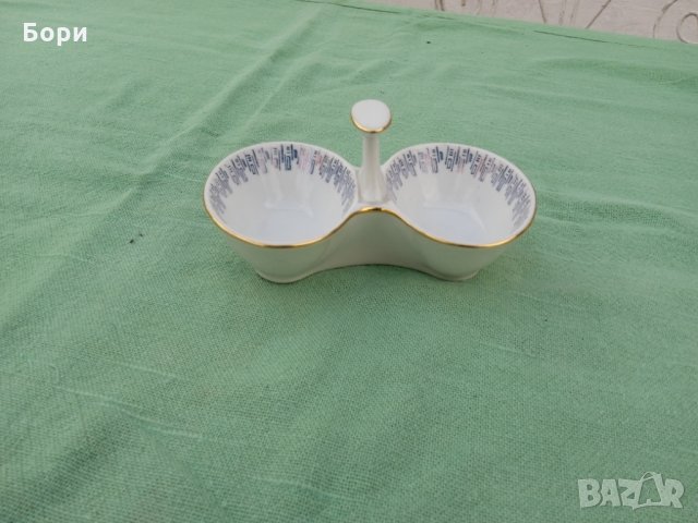 Стара порцеланова солница, снимка 2 - Други - 36007609