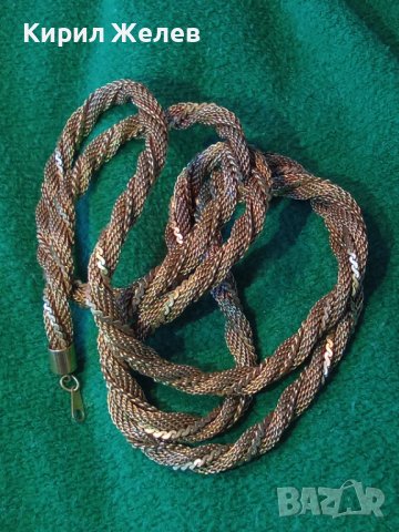 ПОЗЛАТЕН КРАСИВ ЛАНЕЦ КОЛИЕ ТРОЙНА ФИНА ПЛЕТКА НЕРЪЖДАЕМА БЛАГОРОДНА СТОМАНА ЗДРАВ и ДЪЛЪГ 26087, снимка 5 - Колиета, медальони, синджири - 35352899