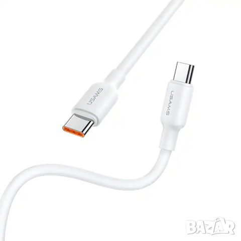 Кабел USAMS US-SJ615 U84 Type-C 100W 3 метра / бял, снимка 2 - USB кабели - 44510685