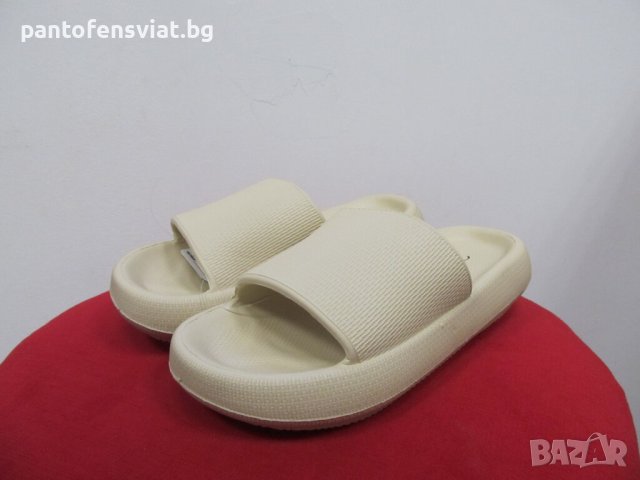 Дамски гумени чехли Runners бежов 35/40