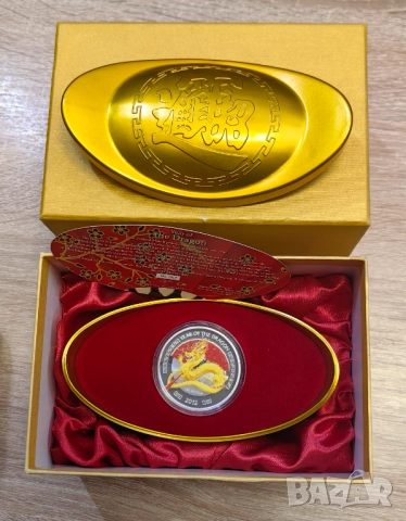 2 долара 2012 Ниуе - Годината на Дракона, снимка 2 - Нумизматика и бонистика - 51896061