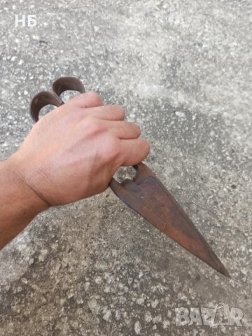 Стара метална ножица, снимка 3 - Антикварни и старинни предмети - 33948020