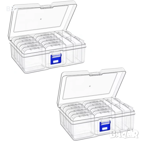 ПЛАСТМАСОВА КУТИЯ ОРГАНАЙЗЕР С 14 ОТДЕЛНИ КУТИЙКИ /1+14 К-КТ/, снимка 3 - Кутии за съхранение - 53307269