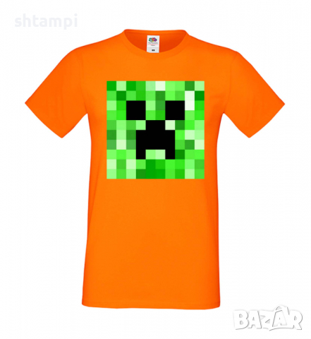 Мъжка тениска Creeper Face 2,Minecraft,Игра,Забавление,подарък,Изненада,Рожден Ден., снимка 11 - Тениски - 36492770