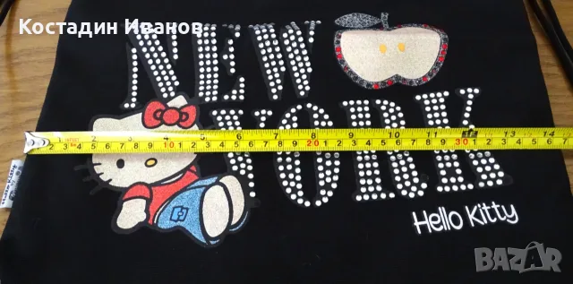 Hello Kitty New York текстилна раница, снимка 5 - Раници - 56312864