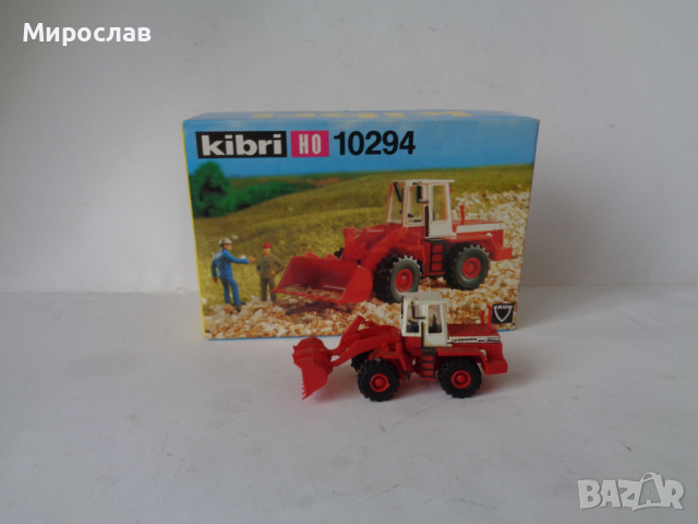 KIBRI H0 1/87 БАГЕР ФАДРОМА СТРОИТЕЛНА ТЕХНИКА МОДЕЛ ИГРАЧКА 