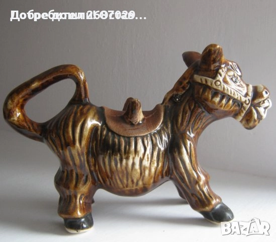 Керамика: къща-свещник, танц-хоро, магаре-кана, Бусинска керамика, солница или пепелник, цървули, снимка 16 - Статуетки - 30595007