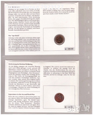 ЛОТ ДВА НУМИЗМАТИЧНИ ПЛИКА (NUMISBRIEF) С МОНЕТА - ГИБРАЛТАР, снимка 6 - Нумизматика и бонистика - 52011380