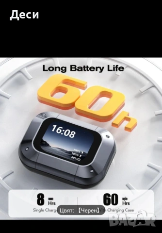 Безжични слушалки с LED DISPLAY 