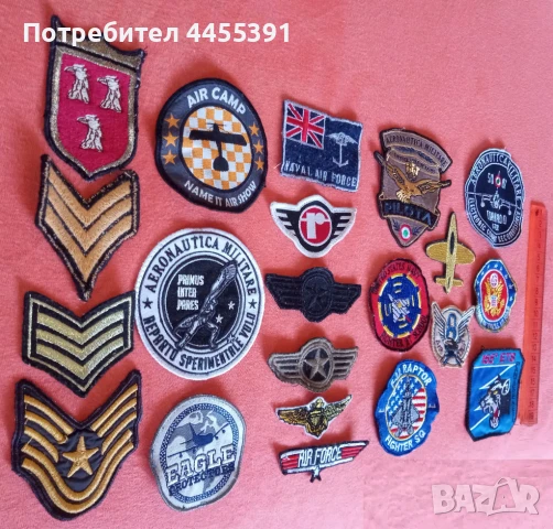 Шеврони на авиация НАТО.21 бр., снимка 2 - Други ценни предмети - 50898595