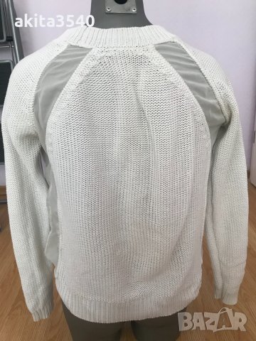 Бял пуловер, снимка 10 - Блузи с дълъг ръкав и пуловери - 34154835