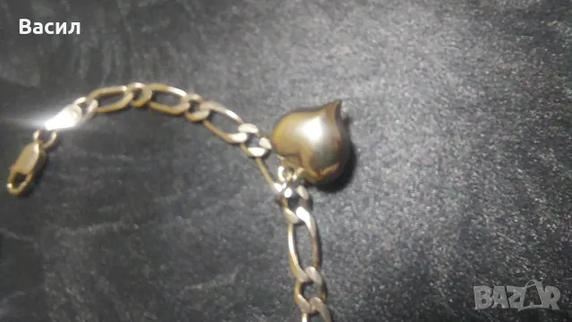 Дамска сребърна гривна , снимка 3 - Гривни - 48653977