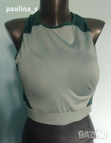 Два броя / Фитнес топ(сутиен), зелен "Crane" и Черен / голям размер , снимка 4 - Спортни екипи - 40994785