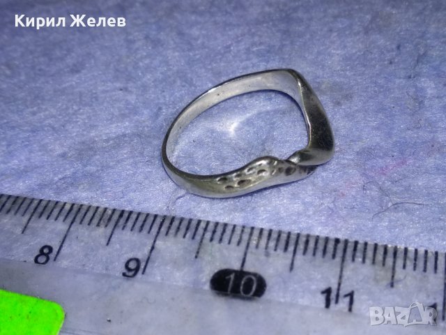 ЕЛЕГАНТЕН АР НУВО СРЕБЪРЕН ПРЪСТЕН СРЕБРО 925 ХУДОЖЕСТВЕНА РЪЧНА ИЗРАБОТКА 38263, снимка 9 - Пръстени - 40933097
