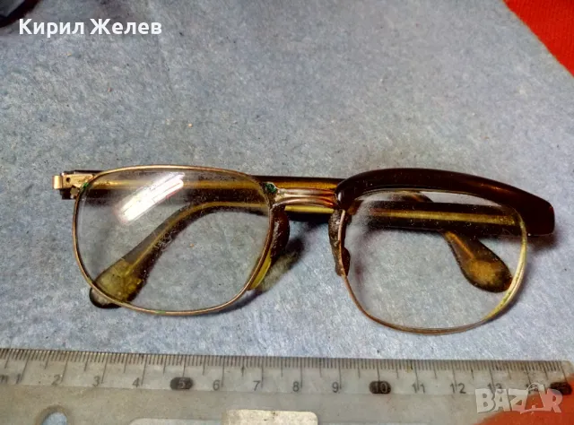 СТАРИ ДИОПТРИЧНИ ОЧИЛА с РАМКА с ДЕБЕЛА МАРКИРАНА ПОЗЛАТА 20 МИКРОНА 27194