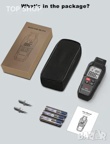 Цифров влагомер QLUUE ММ1, снимка 15 - Гедорета - 48507997