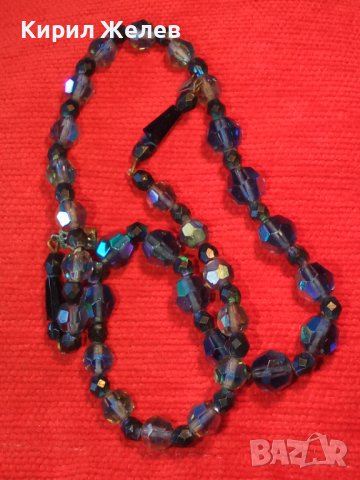 СТАРО АР ДЕКО РЕТРО КОЛИЕ ОГЪРЛИЦА ФАСЕТИРАН БОХЕМСКИ КРИСТАЛ МАЙСТОРСКА РЪЧНА ИЗРАБОТКА 75181, снимка 17 - Антикварни и старинни предмети - 41838657